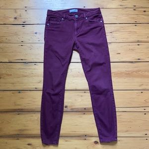 Maroon Skinny Jeans